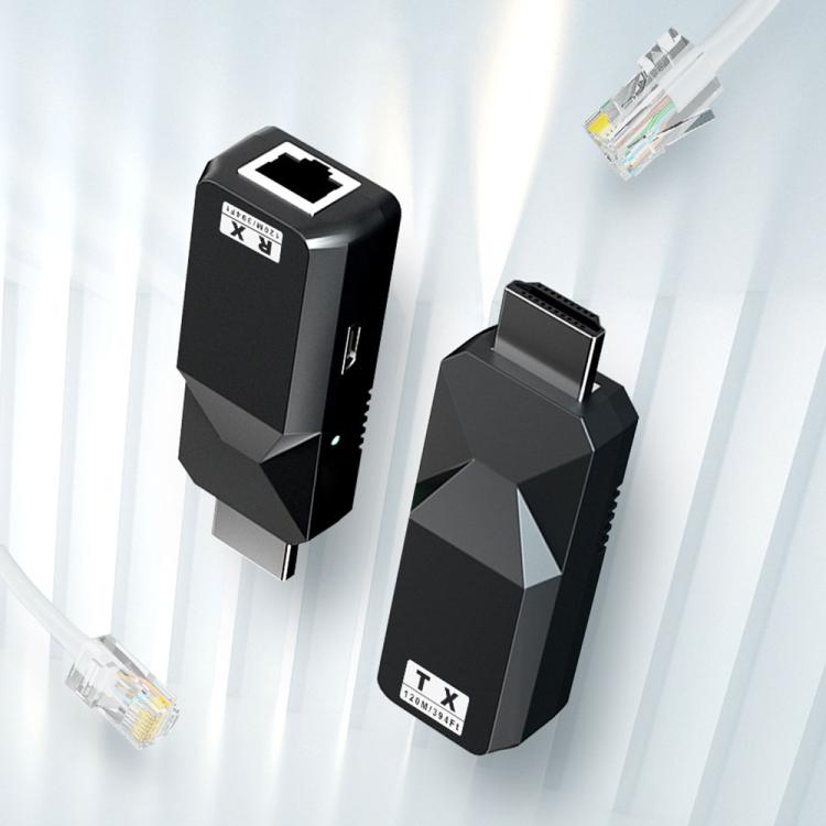 PWAY DT258 120m HDMI-Compatible 1080P HD Video Network Extender Mini HD Video Transmitter - Amplifier by PWAY | Online Shopping UK | buy2fix