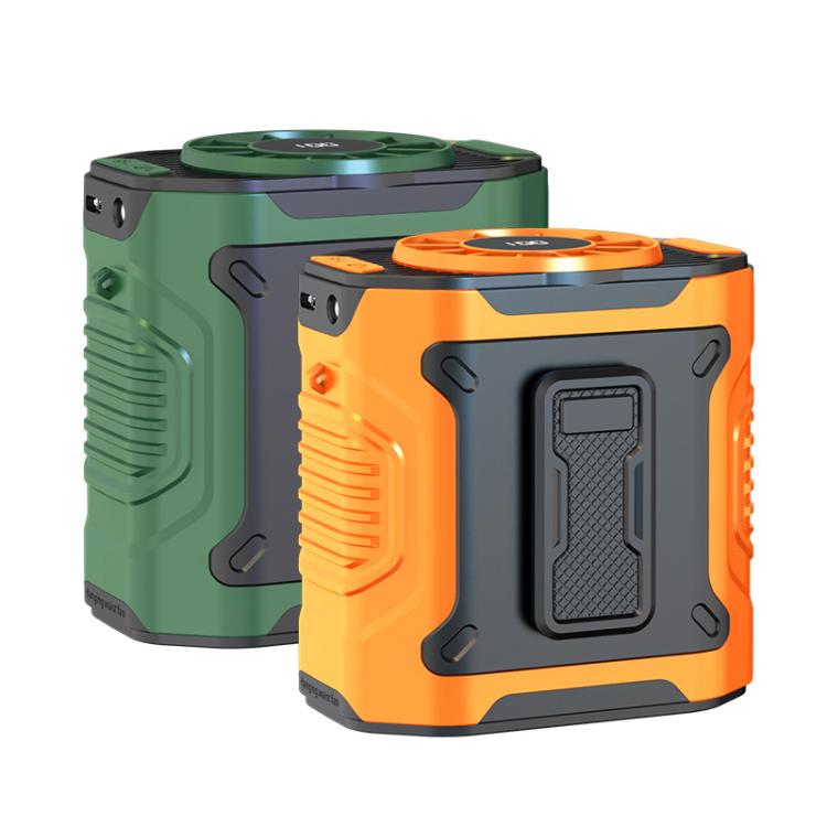 Portable Outdoor Hanging Waist Fan 100 Speeds Cooling Camping Neck Fan Long Life Charging Cooler(Black) - Electric Fans by buy2fix | Online Shopping UK | buy2fix