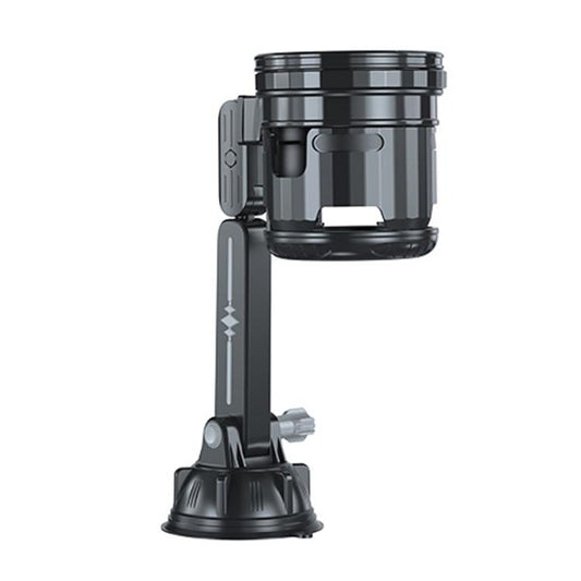 Car Multifunctional Water Cup Holder Auto Large Suction Cup Mounted Drink Rack, Style: Long Rod Gray - Car Drink Holders by buy2fix | Online Shopping UK | buy2fix