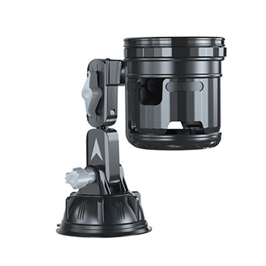 Car Multifunctional Water Cup Holder Auto Large Suction Cup Mounted Drink Rack, Style: Short Rod Gray - Car Drink Holders by buy2fix | Online Shopping UK | buy2fix