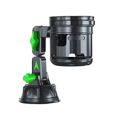 Car Multifunctional Water Cup Holder Auto Large Suction Cup Mounted Drink Rack, Style: Short Rod Green - Car Drink Holders by buy2fix | Online Shopping UK | buy2fix