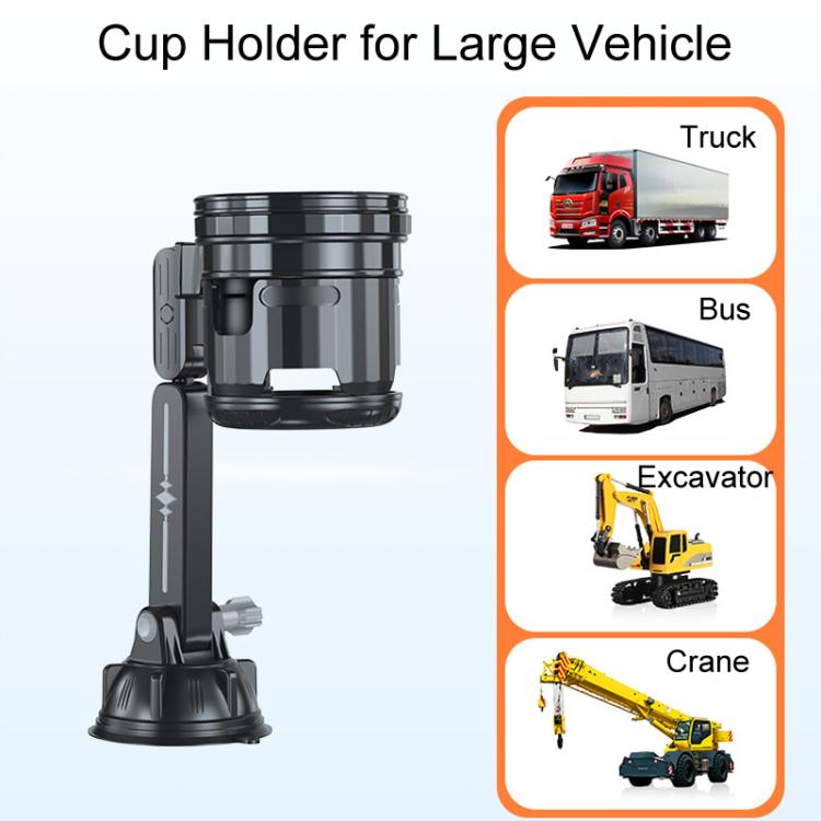 Car Multifunctional Water Cup Holder Auto Large Suction Cup Mounted Drink Rack, Style: Short Rod Green - Car Drink Holders by buy2fix | Online Shopping UK | buy2fix