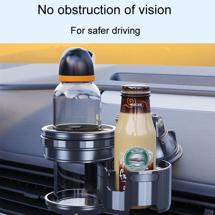 Car Multifunctional Water Cup Holder Auto Large Suction Cup Mounted Drink Rack, Style: Short Rod Green - Car Drink Holders by buy2fix | Online Shopping UK | buy2fix