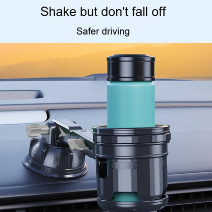 Car Multifunctional Water Cup Holder Auto Large Suction Cup Mounted Drink Rack, Style: Short Rod Green - Car Drink Holders by buy2fix | Online Shopping UK | buy2fix