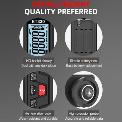 Mingzheng Iron Aluminum Zinc Three-Purpose Paint Film Coating Thickness Gauge(ET330) - Coating Thickness Gauge by Mingzheng | Online Shopping UK | buy2fix