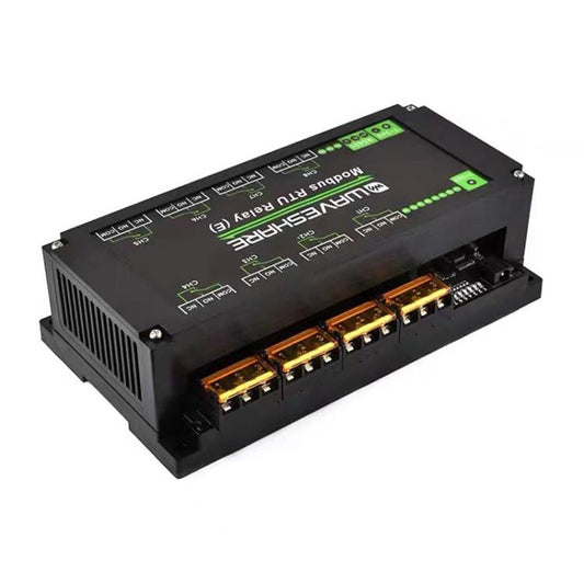 Waveshare Modbus RTU Protocol Rail-Mounted Case 8-Way RS485 30A High-Current Relay Module(30459) - Relay Module by Waveshare | Online Shopping UK | buy2fix