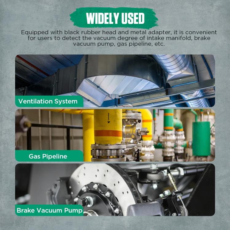 DUOYI Digital Brake Vacuum Pump Measuring Gauge Differential Pressure Gauge(DY27A English) - Electronic Test by DUOYI | Online Shopping UK | buy2fix