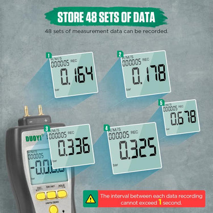 DUOYI Digital Brake Vacuum Pump Measuring Gauge Differential Pressure Gauge(DY27A English) - Electronic Test by DUOYI | Online Shopping UK | buy2fix