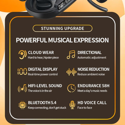 M200 Open-Ear Wireless Bluetooth Headphones Ear-Hook Earphone Waterproof Earpieces(White) - Bluetooth Earphone by buy2fix | Online Shopping UK | buy2fix
