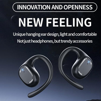 M200 Open-Ear Wireless Bluetooth Headphones Ear-Hook Earphone Waterproof Earpieces(Black) - TWS Earphone by buy2fix | Online Shopping UK | buy2fix