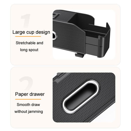 Car Seat Back Multifunctional Storage Box Pouch Phone Holder(Beige Leather) - Stowing Tidying by buy2fix | Online Shopping UK | buy2fix