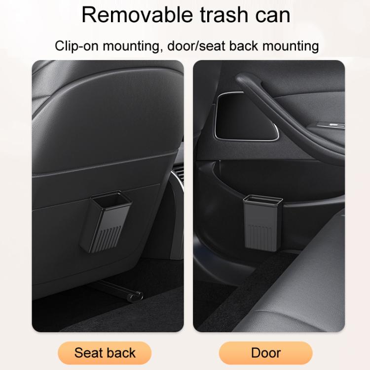 Car Seat Back Multifunctional Storage Box Pouch Phone Holder(Black Leather) - Stowing Tidying by buy2fix | Online Shopping UK | buy2fix