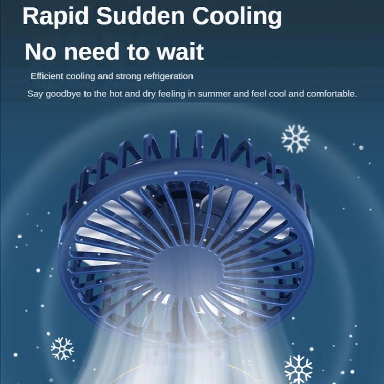 F98 Spray Cooling Desktop Small Fan Bedroom Office Portable Humidifier With Colored Lights, Color: Plug-in (Blue) - Electric Fans by buy2fix | Online Shopping UK | buy2fix