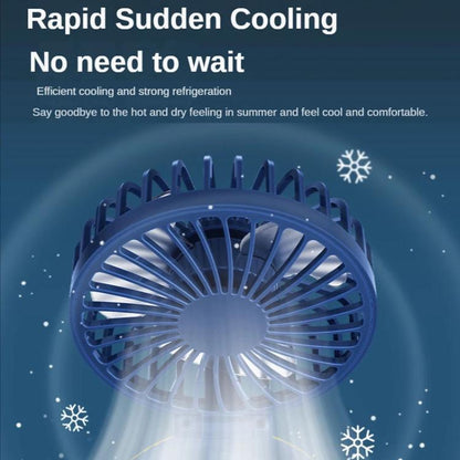 F98 Spray Cooling Desktop Small Fan Bedroom Office Portable Humidifier With Colored Lights, Color: Plug-in (Blue) - Electric Fans by buy2fix | Online Shopping UK | buy2fix