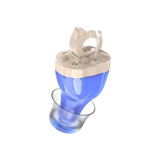 Digital Smart Noise Reduction CIC Hearing Aid Adjustable Sound Amplifier For The Elderly, Color: Left Ear Blue