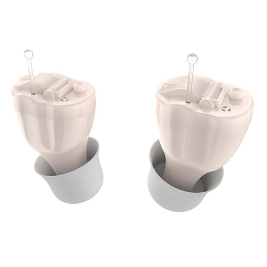 Digital Smart Noise Reduction CIC Hearing Aid Adjustable Sound Amplifier For The Elderly, Color: Left+Right Skin