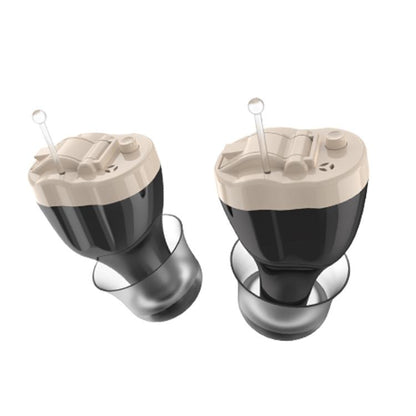 Digital Smart Noise Reduction CIC Hearing Aid Adjustable Sound Amplifier For The Elderly, Color: Left+Right Black - Hearing Aids by buy2fix | Online Shopping UK | buy2fix