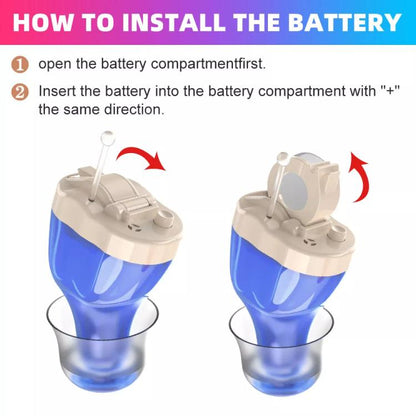 Digital Smart Noise Reduction CIC Hearing Aid Adjustable Sound Amplifier For The Elderly, Color: Right Color Skin Color - Hearing Aids by buy2fix | Online Shopping UK | buy2fix