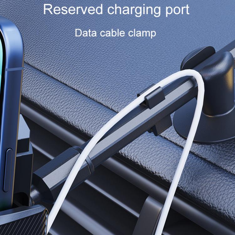 Extended Bendable Hose Car Phone Holder Windshield Dashboard Large Suction Cup Navigation Bracket(Gray) - Universal Car Holders by buy2fix | Online Shopping UK | buy2fix