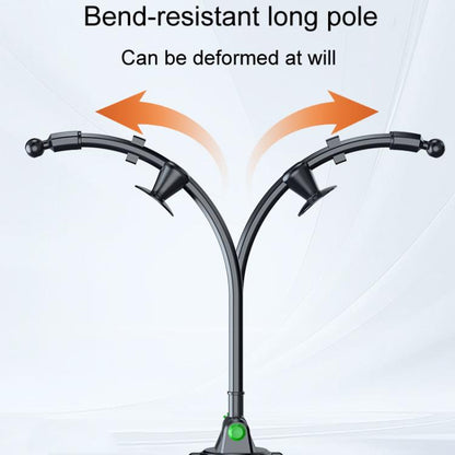 Extended Bendable Hose Car Phone Holder Windshield Dashboard Large Suction Cup Navigation Bracket(Gray) - Universal Car Holders by buy2fix | Online Shopping UK | buy2fix