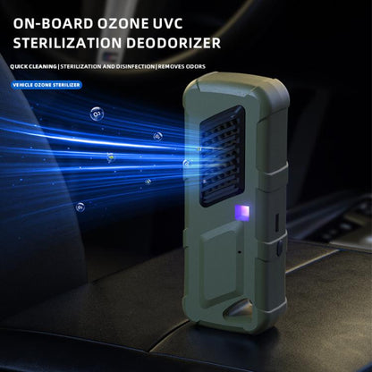 Car Air UVC Deodorizer USB Charging Ozone Purifier(Khaki) - Air Purifier by buy2fix | Online Shopping UK | buy2fix