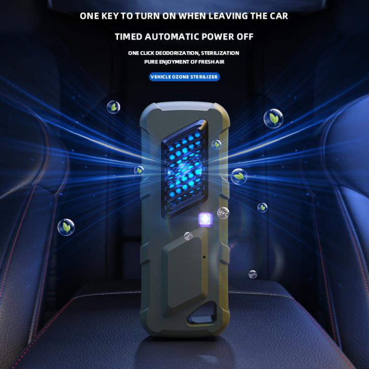 Car Air UVC Deodorizer USB Charging Ozone Purifier(Green) - Air Purifier by buy2fix | Online Shopping UK | buy2fix