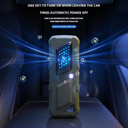 Car Air UVC Deodorizer USB Charging Ozone Purifier(Green) - Air Purifier by buy2fix | Online Shopping UK | buy2fix