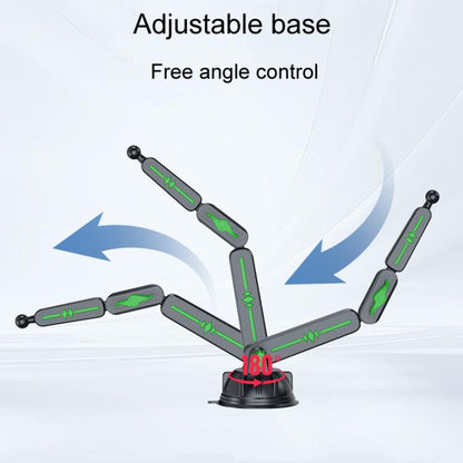 Extended Car Mechanical Arm Telescopic Cell Phone Holder Car Windshield Dashboard Large Suction Cup Navigation Mount(Green) - Universal Car Holders by buy2fix | Online Shopping UK | buy2fix