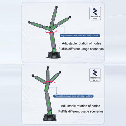 Extended Car Mechanical Arm Telescopic Cell Phone Holder Car Windshield Dashboard Large Suction Cup Navigation Mount(Green) - Universal Car Holders by buy2fix | Online Shopping UK | buy2fix