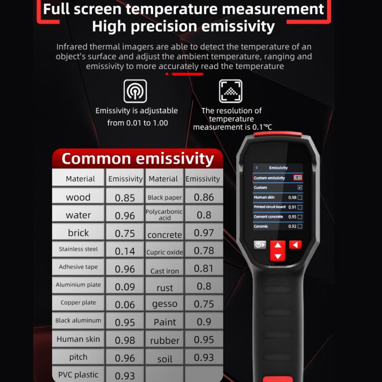 BSIDE HX3 Handheld Infrared Thermal Imager Power Non-Contact Thermometer - Thermostat & Thermometer by BSIDE | Online Shopping UK | buy2fix