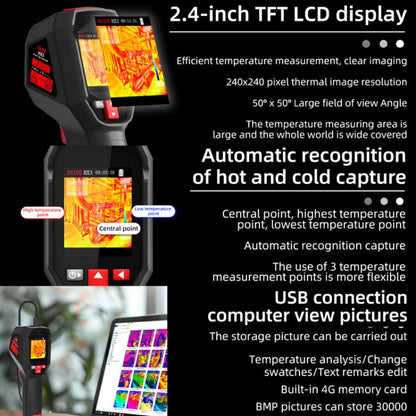 BSIDE HX3 Handheld Infrared Thermal Imager Power Non-Contact Thermometer - Thermostat & Thermometer by BSIDE | Online Shopping UK | buy2fix