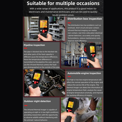 BSIDE HX3 Handheld Infrared Thermal Imager Power Non-Contact Thermometer - Thermostat & Thermometer by BSIDE | Online Shopping UK | buy2fix