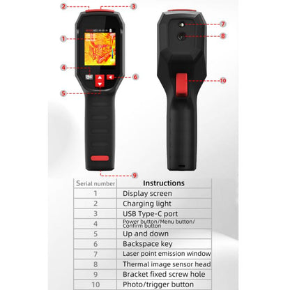BSIDE HX3 Handheld Infrared Thermal Imager Power Non-Contact Thermometer - Thermostat & Thermometer by BSIDE | Online Shopping UK | buy2fix