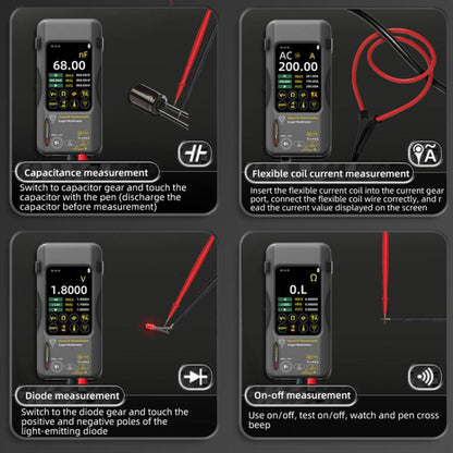 BSIDE SH7 Standard+Macro Lens Thermal Imager Multimeter Handheld Touch Screen High Accuracy Thermometer - Thermostat & Thermometer by BSIDE | Online Shopping UK | buy2fix