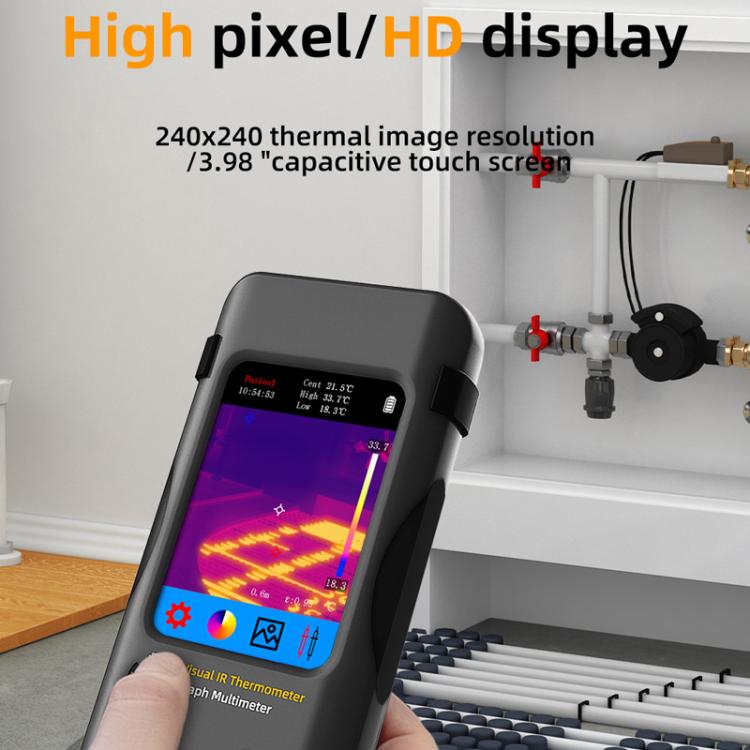 BSIDE SH7 Standard+Macro Lens Thermal Imager Multimeter Handheld Touch Screen High Accuracy Thermometer - Thermostat & Thermometer by BSIDE | Online Shopping UK | buy2fix