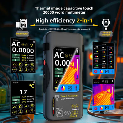 BSIDE SH7 Standard Thermal Imager Multimeter Handheld Touch Screen High Accuracy Thermometer - Thermostat & Thermometer by BSIDE | Online Shopping UK | buy2fix