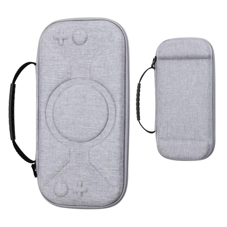For Nintendo Switch 2 Storage Bag Portable O-Pattern Handbag(Fabric Gray) - Bags by buy2fix | Online Shopping UK | buy2fix