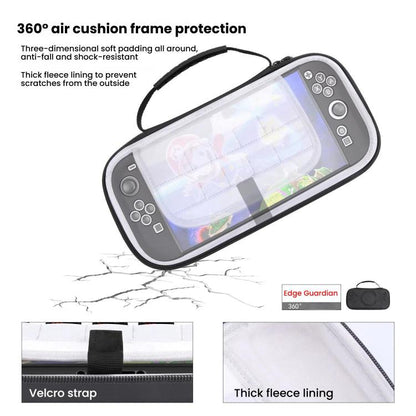 For Nintendo Switch 2 Storage Bag Portable O-Pattern Handbag(PU Black) - Bags by buy2fix | Online Shopping UK | buy2fix