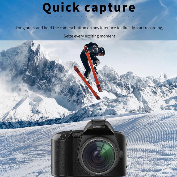 D5 HD WiFi Digital Camera 64MP Dual Camera Night Vision Photography Video DV Standard+Microphone - Video Cameras by buy2fix | Online Shopping UK | buy2fix