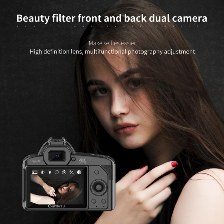 D5 HD WiFi Digital Camera 64MP Dual Camera Night Vision Photography Video DV Standard+Handheld Bracket - Video Cameras by buy2fix | Online Shopping UK | buy2fix