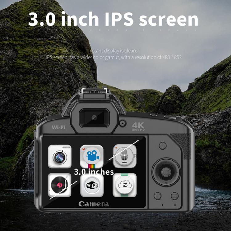 D5 HD WiFi Digital Camera 64MP Dual Camera Night Vision Photography Video DV Standard+Macro Lens - Video Cameras by buy2fix | Online Shopping UK | buy2fix