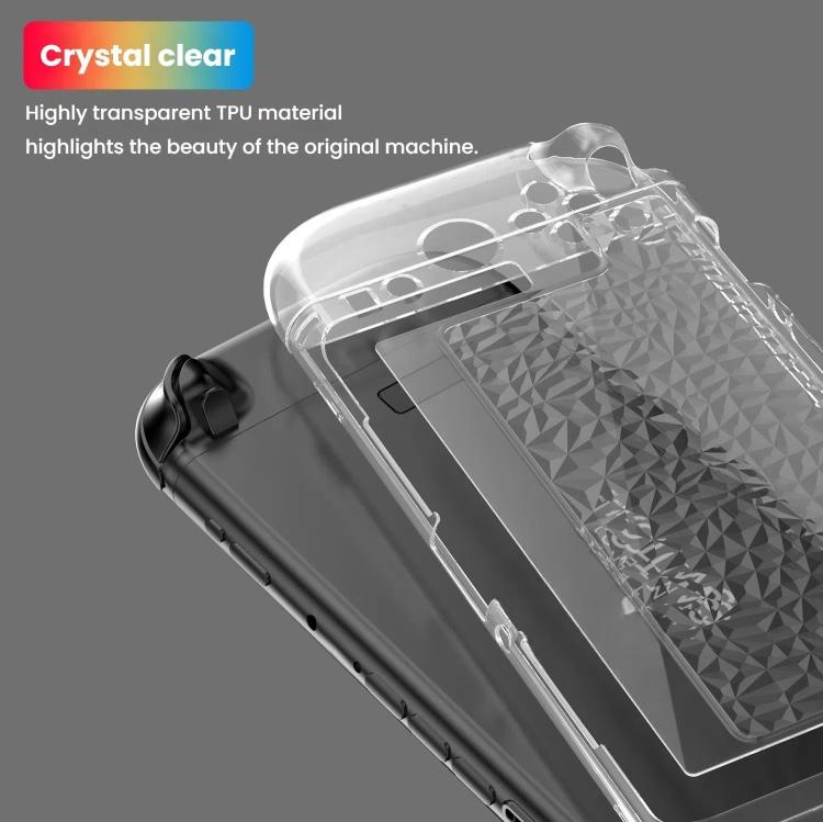 For Nintendo Switch 2 TPU+PC Split Transparent Case Cover Shockproof Shell(Diamond Pattern) - Cases by buy2fix | Online Shopping UK | buy2fix