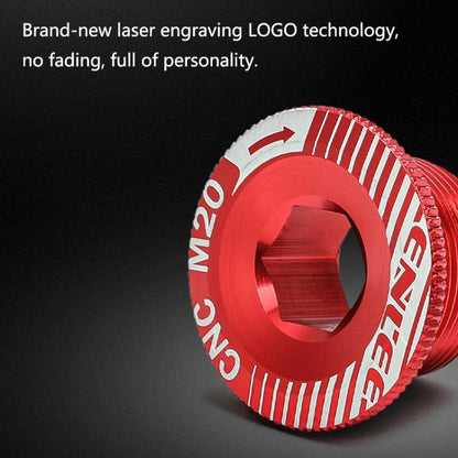 ENLEE Aluminum Bicycle Crank Cover Crank Screws, Color: M20 Red - Screws by ENLEE | Online Shopping UK | buy2fix