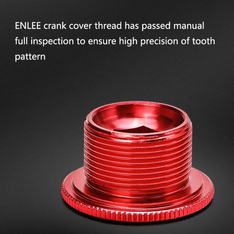 ENLEE Aluminum Bicycle Crank Cover Crank Screws, Color: M18 Black - Screws by ENLEE | Online Shopping UK | buy2fix