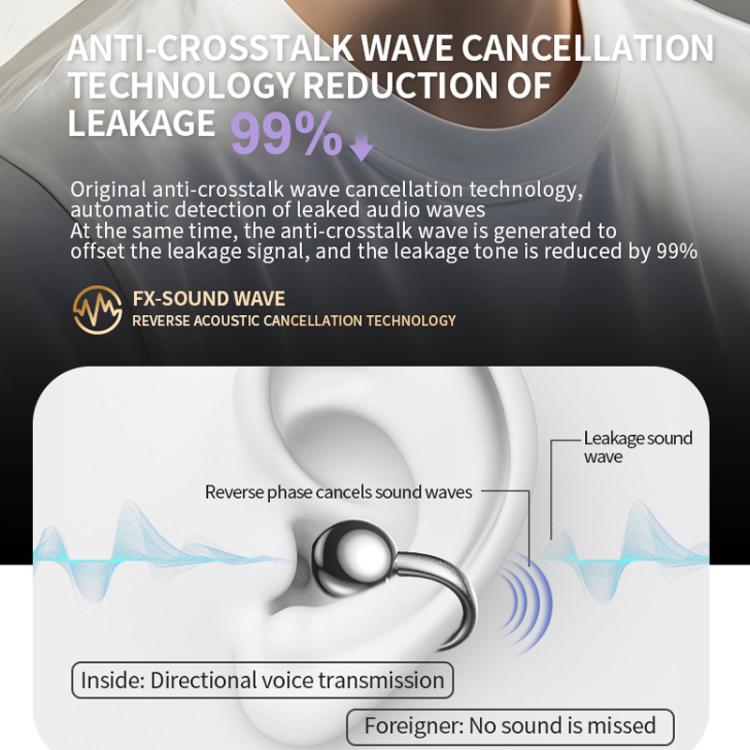 M300 Mini Invisible Clip-On Wireless Bluetooth Earbuds with Active Noise Reduction(Skin Color) - Bluetooth Earphone by buy2fix | Online Shopping UK | buy2fix