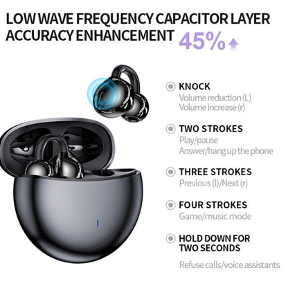 M300 Mini Invisible Clip-On Wireless Bluetooth Earbuds with Active Noise Reduction(Black) - Bluetooth Earphone by buy2fix | Online Shopping UK | buy2fix