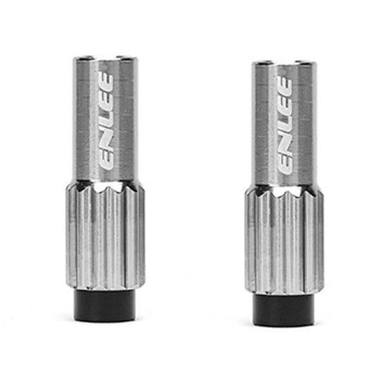 ENLEE Mountain Road Bicycle Shift Center Trim Screws 4mm Cable Brake Cable Adjustment Screw(Titanium Color)