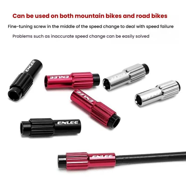 ENLEE Mountain Road Bicycle Shift Center Trim Screws 4mm Cable Brake Cable Adjustment Screw(Red) - Screws by ENLEE | Online Shopping UK | buy2fix