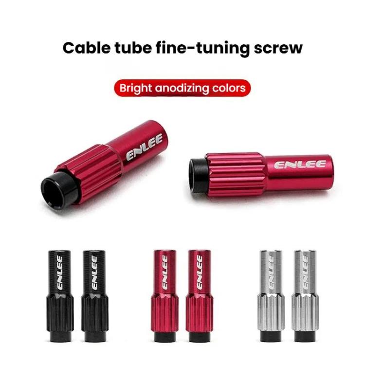 ENLEE Mountain Road Bicycle Shift Center Trim Screws 4mm Cable Brake Cable Adjustment Screw(Red) - Screws by ENLEE | Online Shopping UK | buy2fix