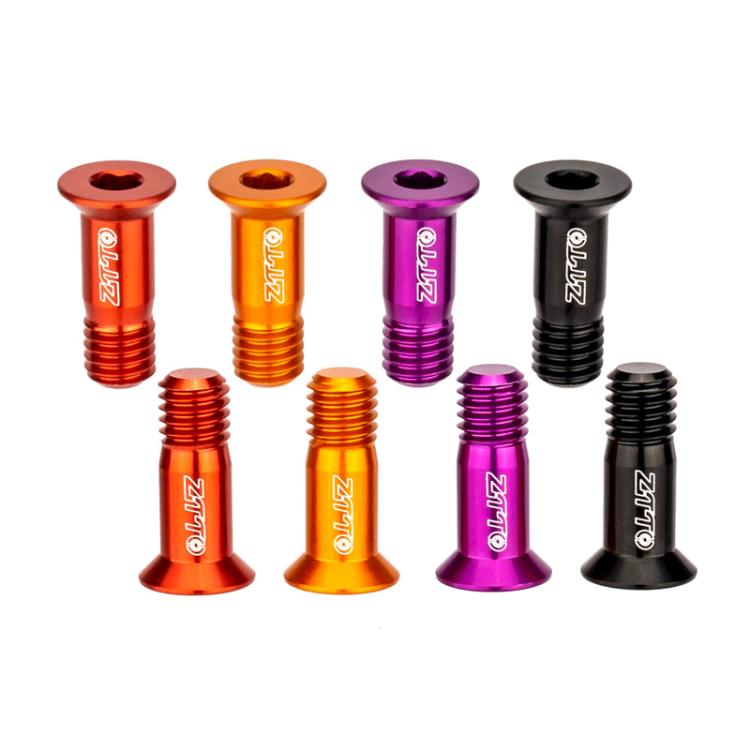 2pcs ZTTO Bicycle Rear Derailleur Sprocket Screws M5 Modified Road Mountain Derailleur Guide Wheel(Black) - Screws by ZTTO | Online Shopping UK | buy2fix